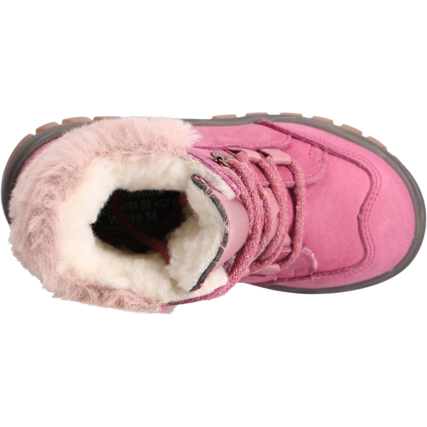 rote stiefeletten draufsicht