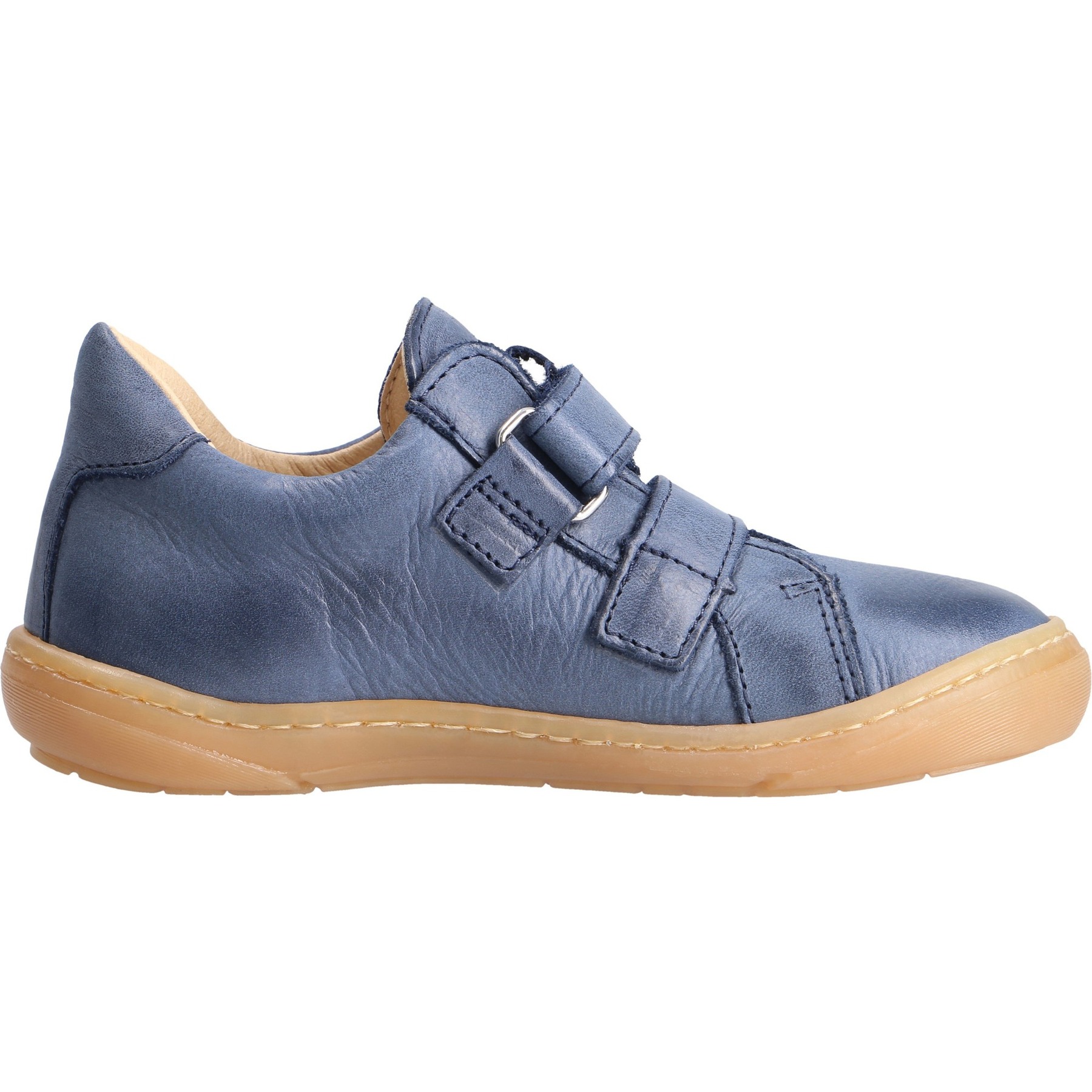 blaue halbschuh seitenansicht rechts