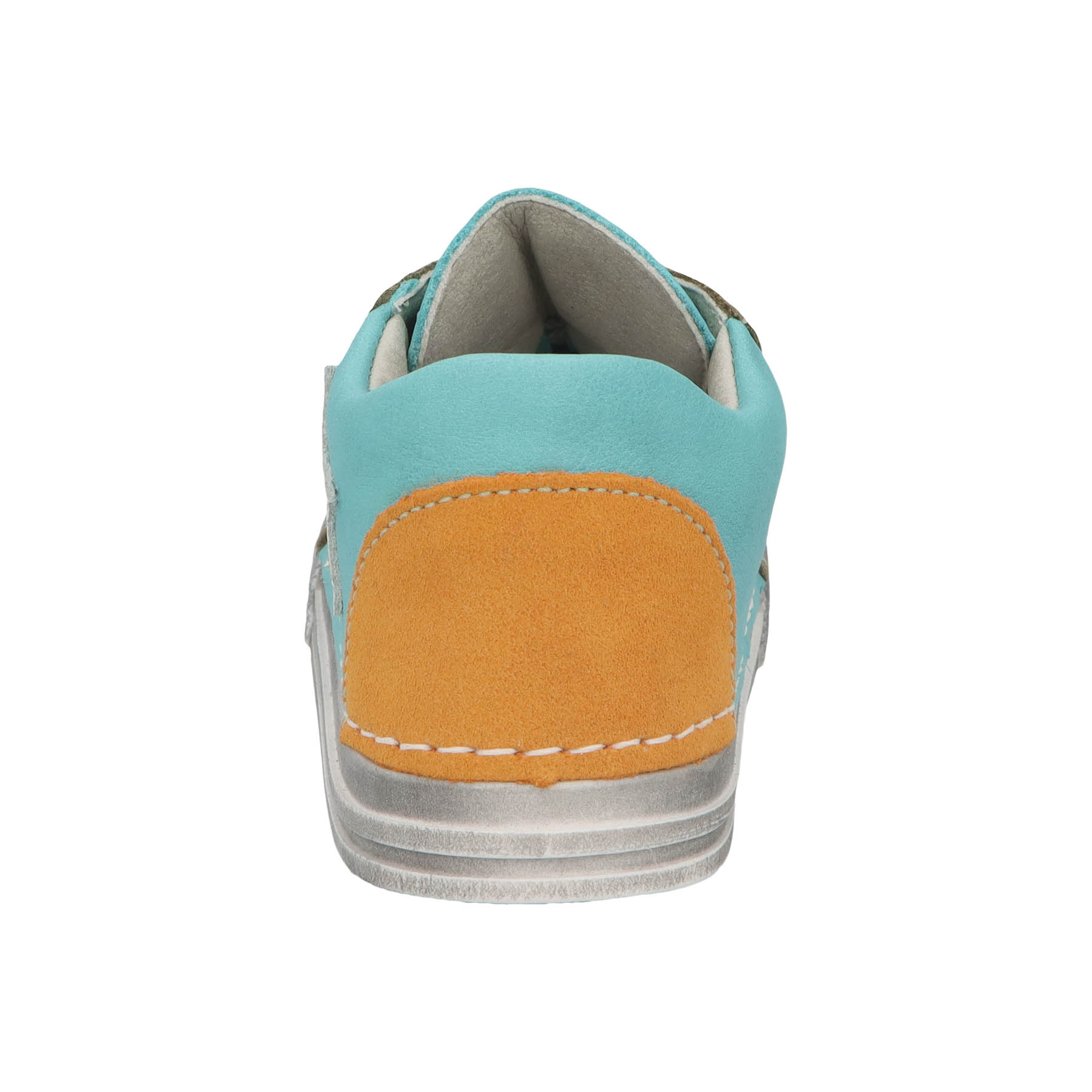 mehrfarbige lauflernschuhe hinteransicht