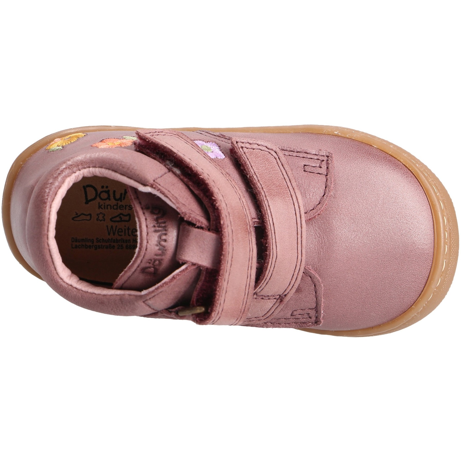 rote lauflernschuhe draufsicht