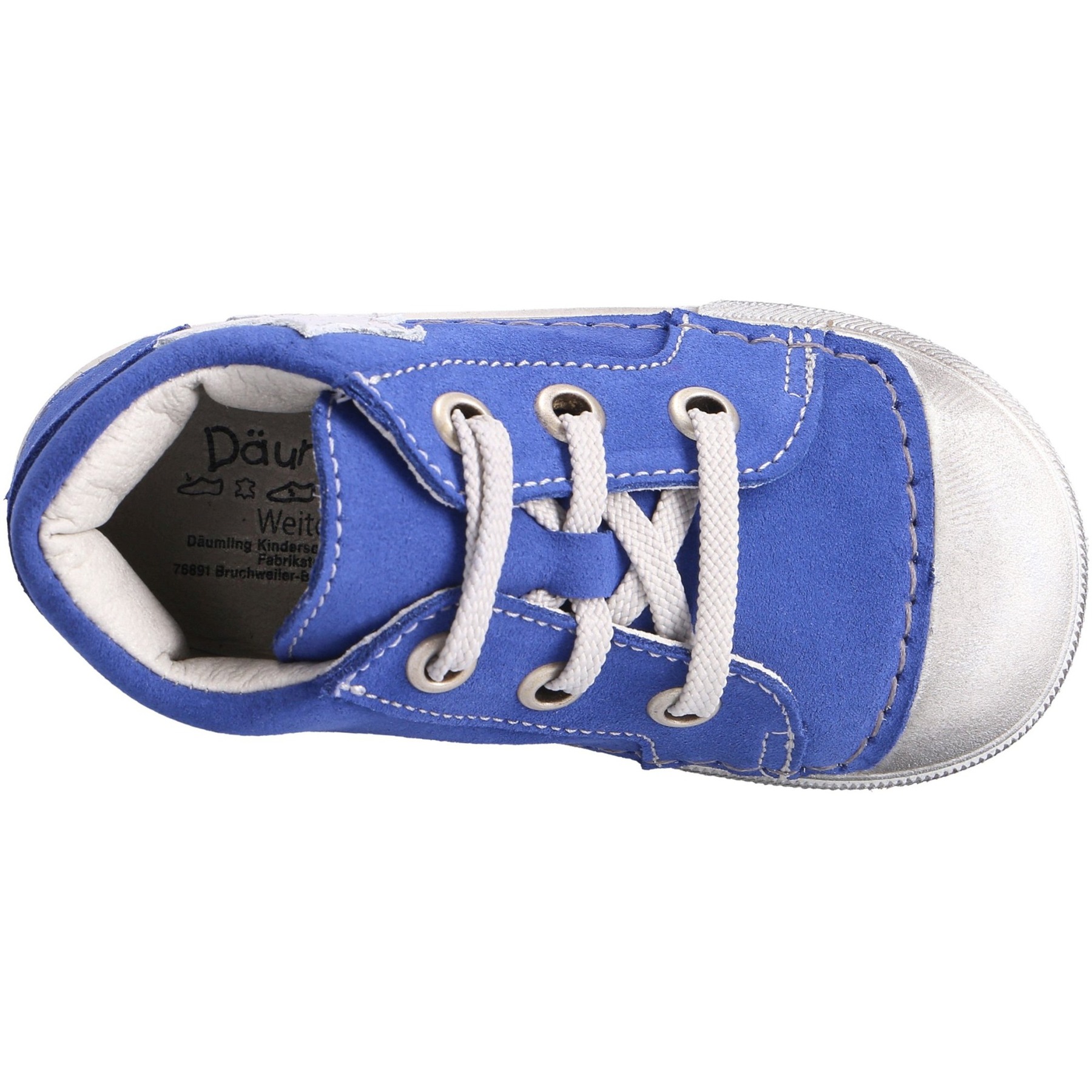 blaue lauflernschuhe draufsicht