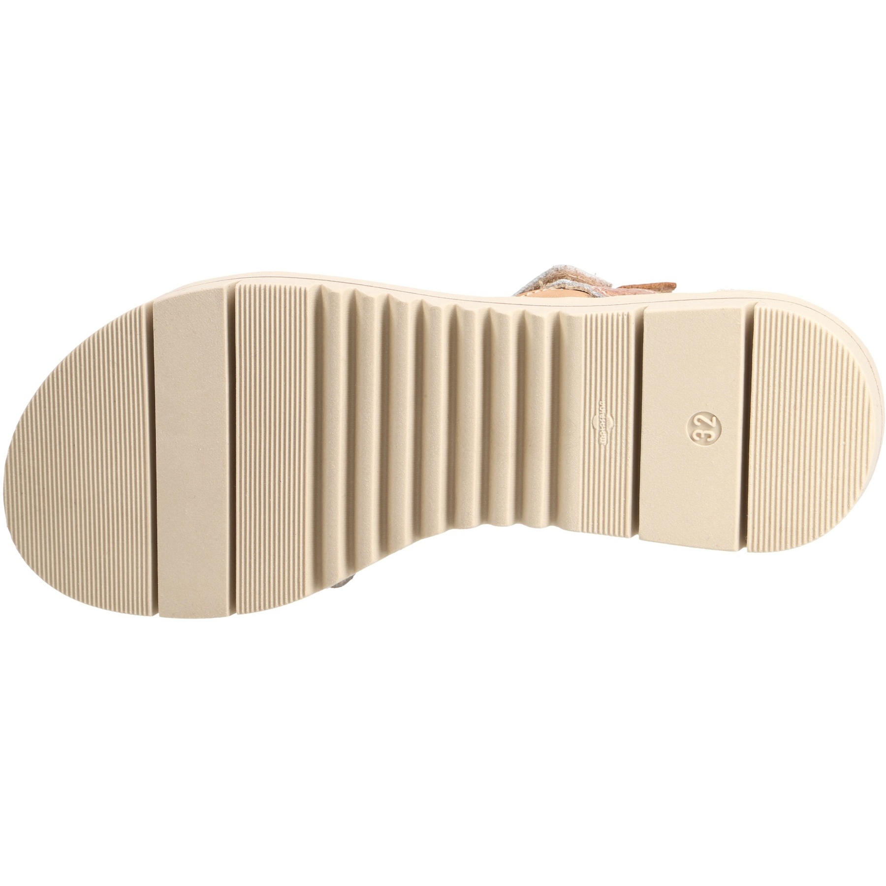 braune sandale sohlenansicht