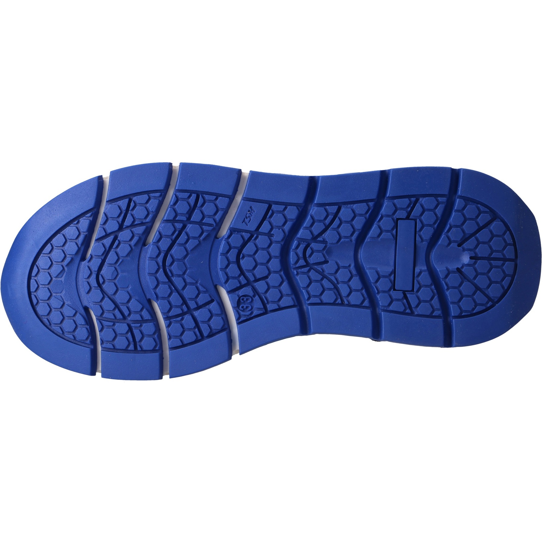 blaue sneaker sohlenansicht