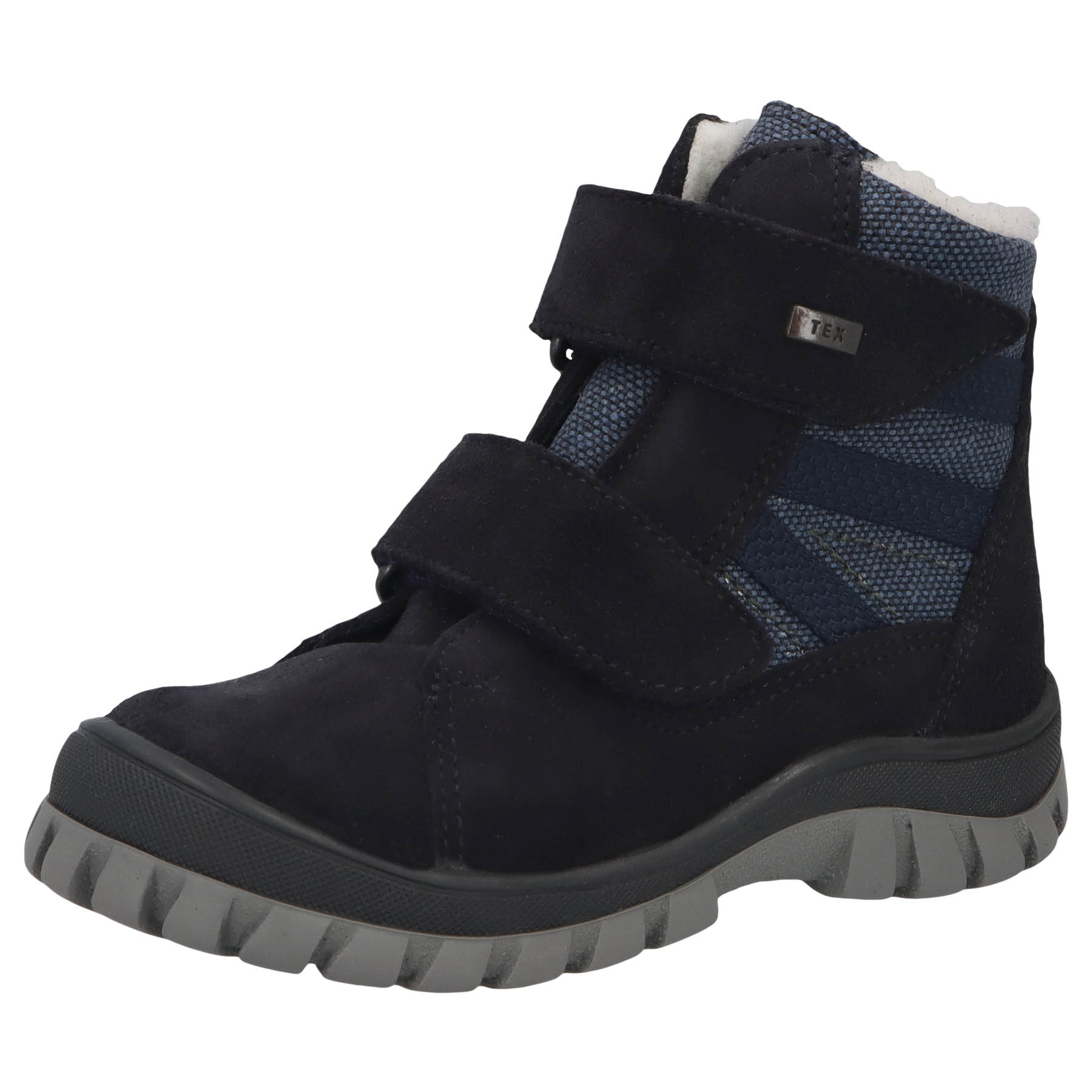 blaue stiefeletten 3-4 ansicht