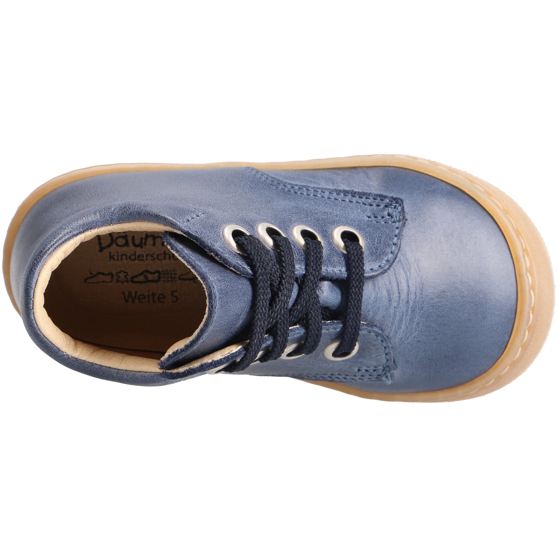 blaue lauflernschuhe draufsicht