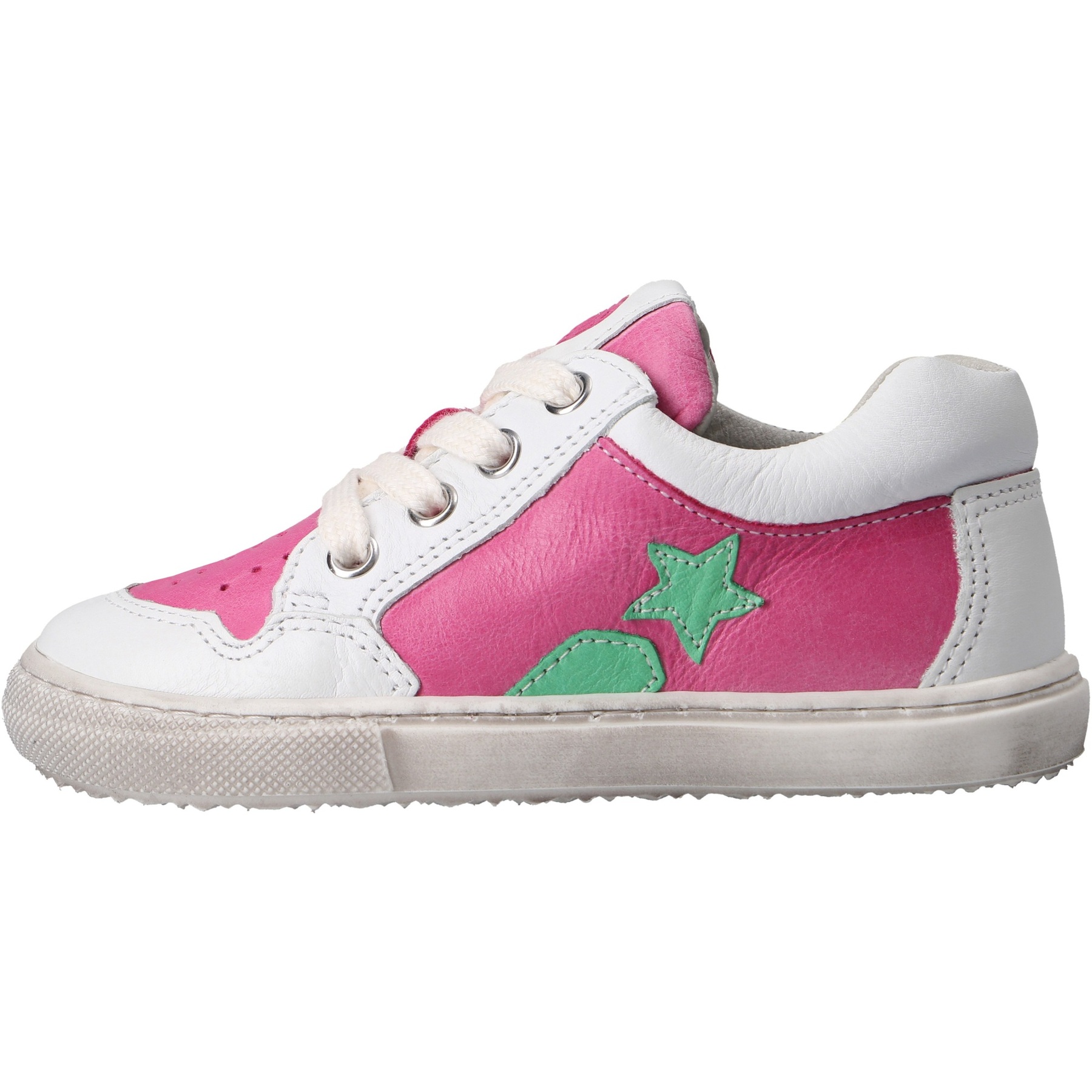 weiße mid cut seitenansicht links