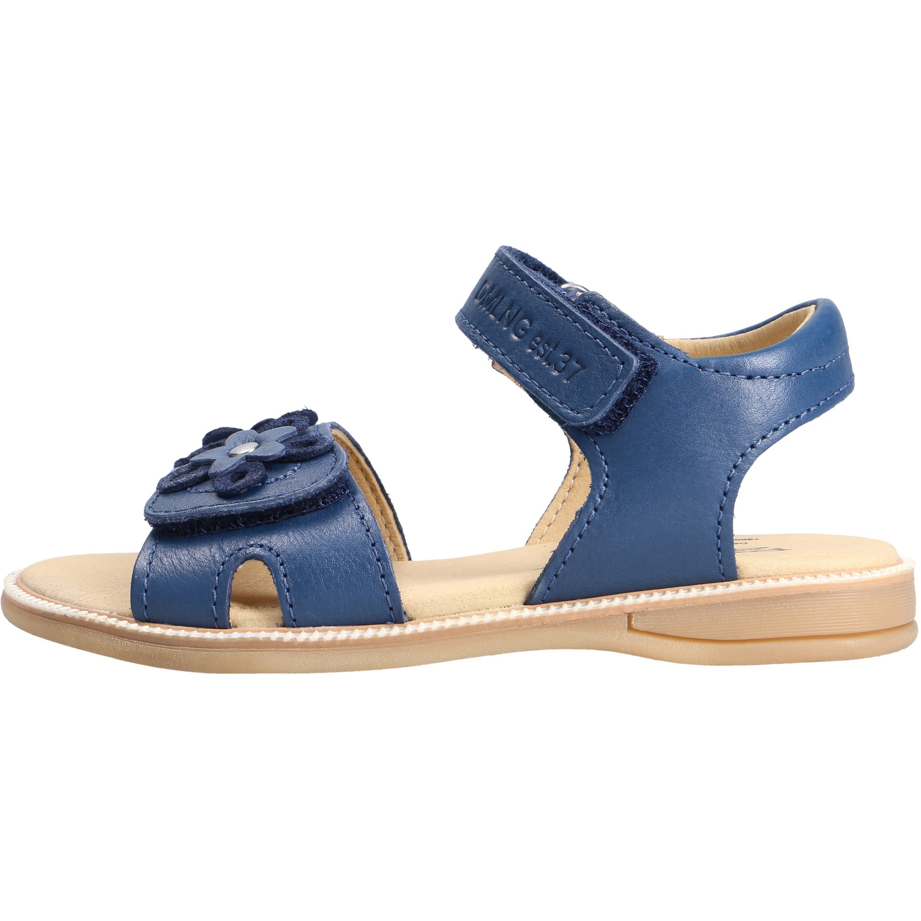 blaue sandale seitenansicht links