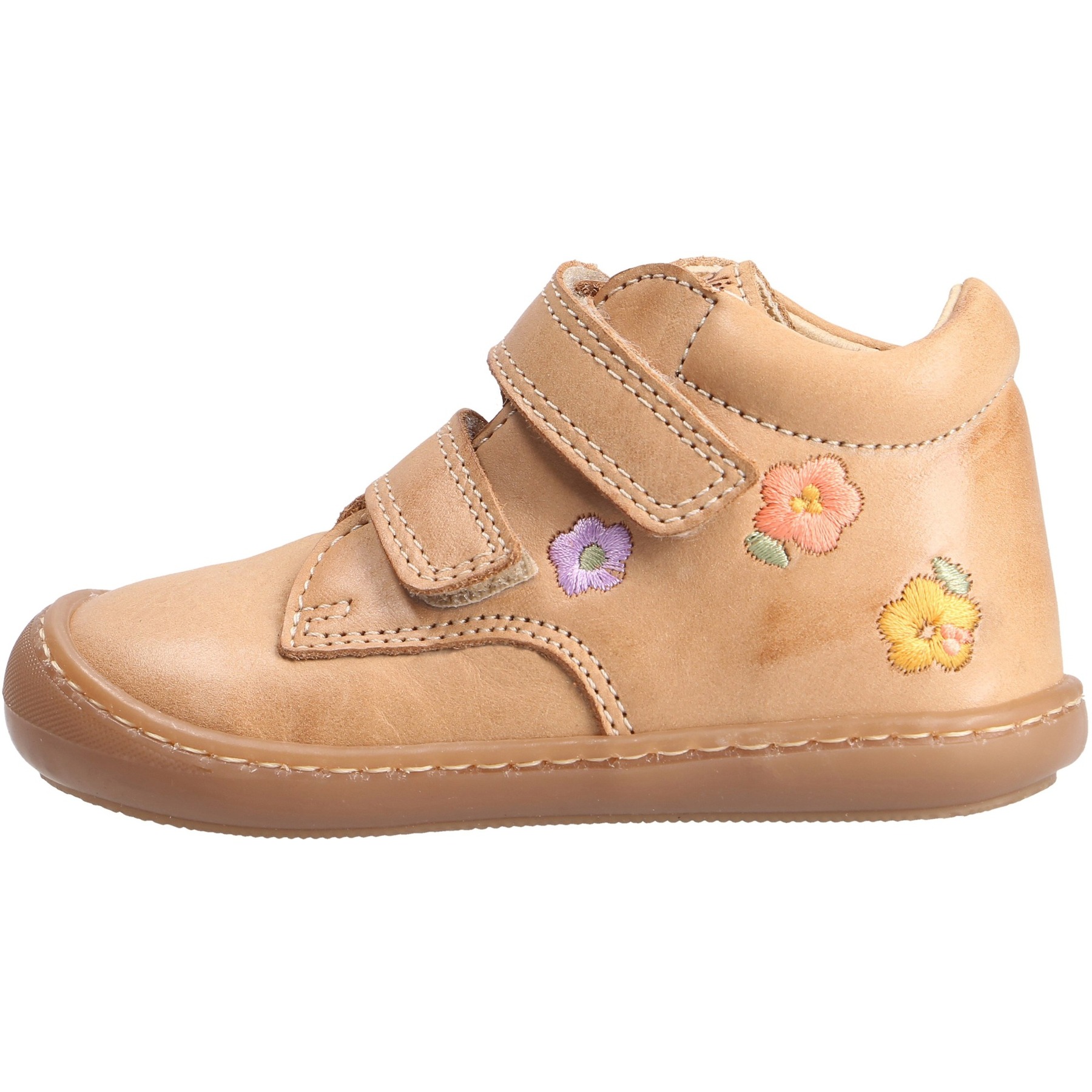 braune lauflernschuhe seitenansicht links