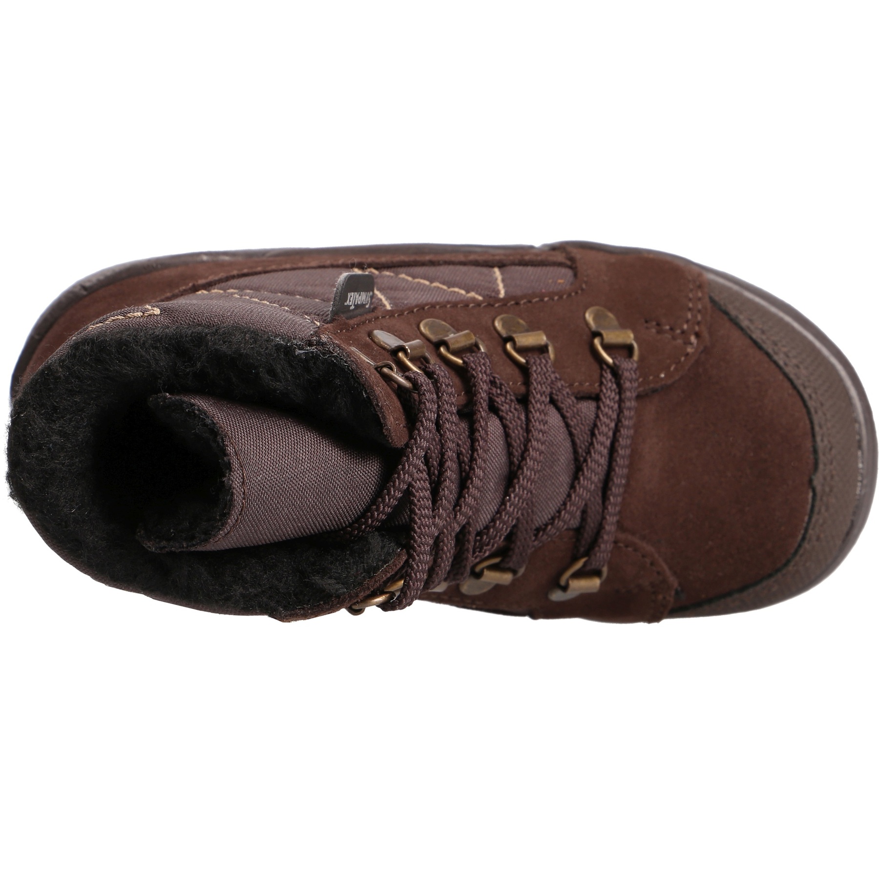 braune stiefeletten draufsicht