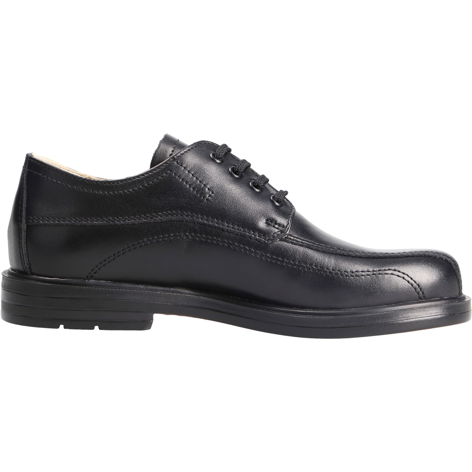 schwarze halbschuh seitenansicht rechts