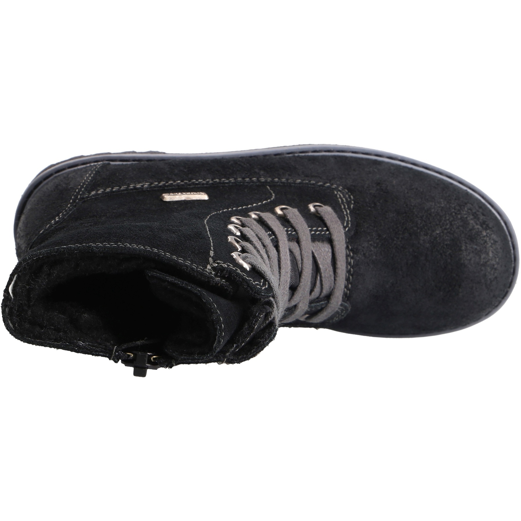 schwarze stiefeletten draufsicht