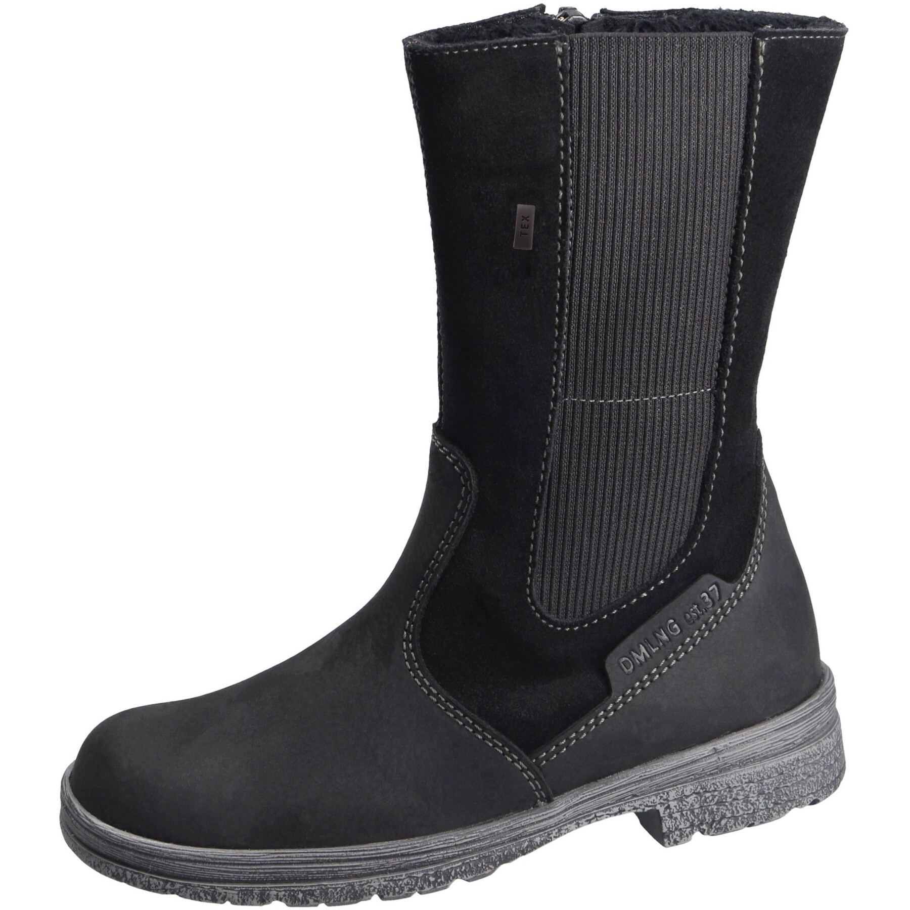 schwarze stiefel 3-4 ansicht