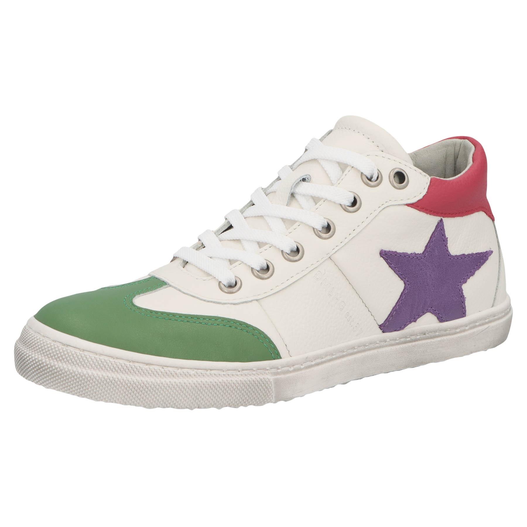 mehrfarbige mid cut 3-4 ansicht