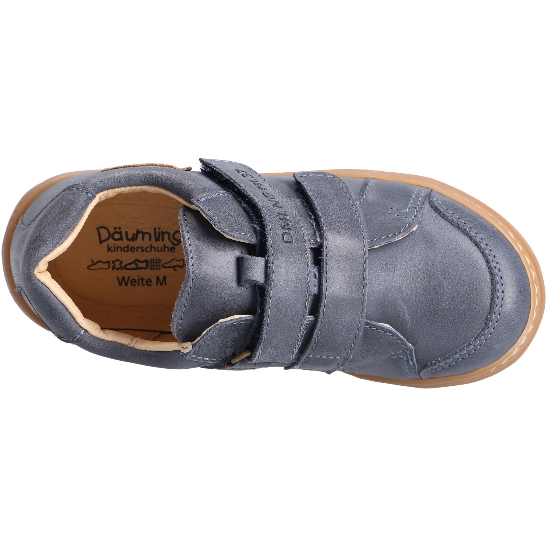 blaue halbschuh draufsicht