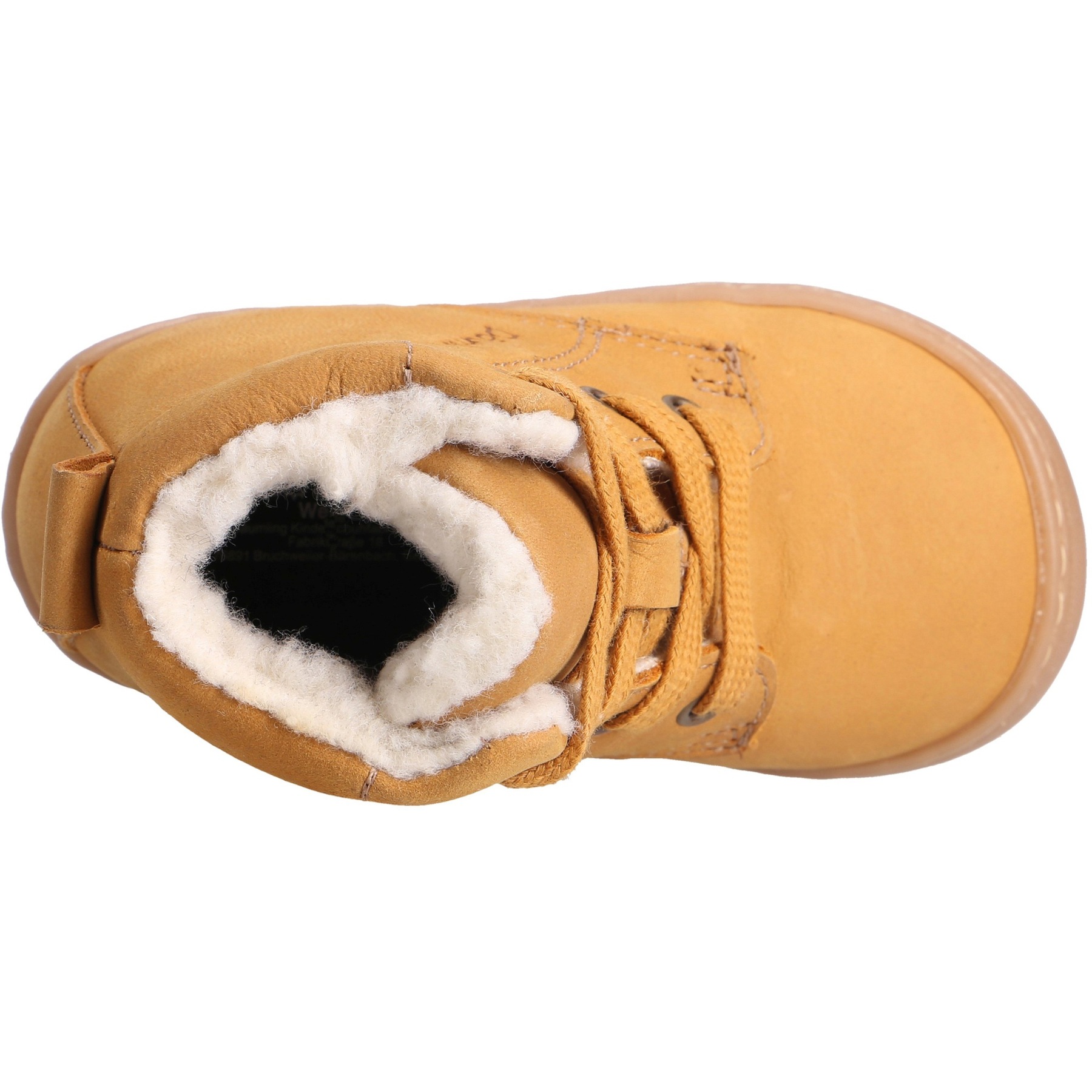 braune lauflernschuhe draufsicht