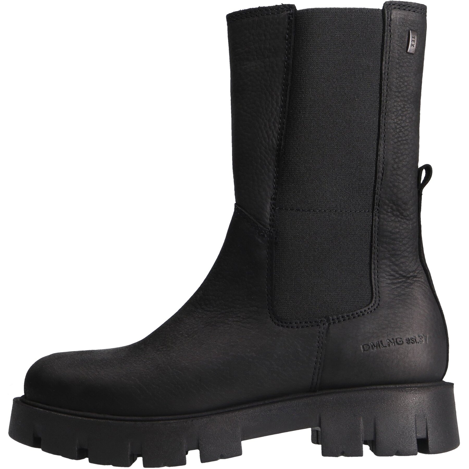 graue stiefeletten seitenansicht links