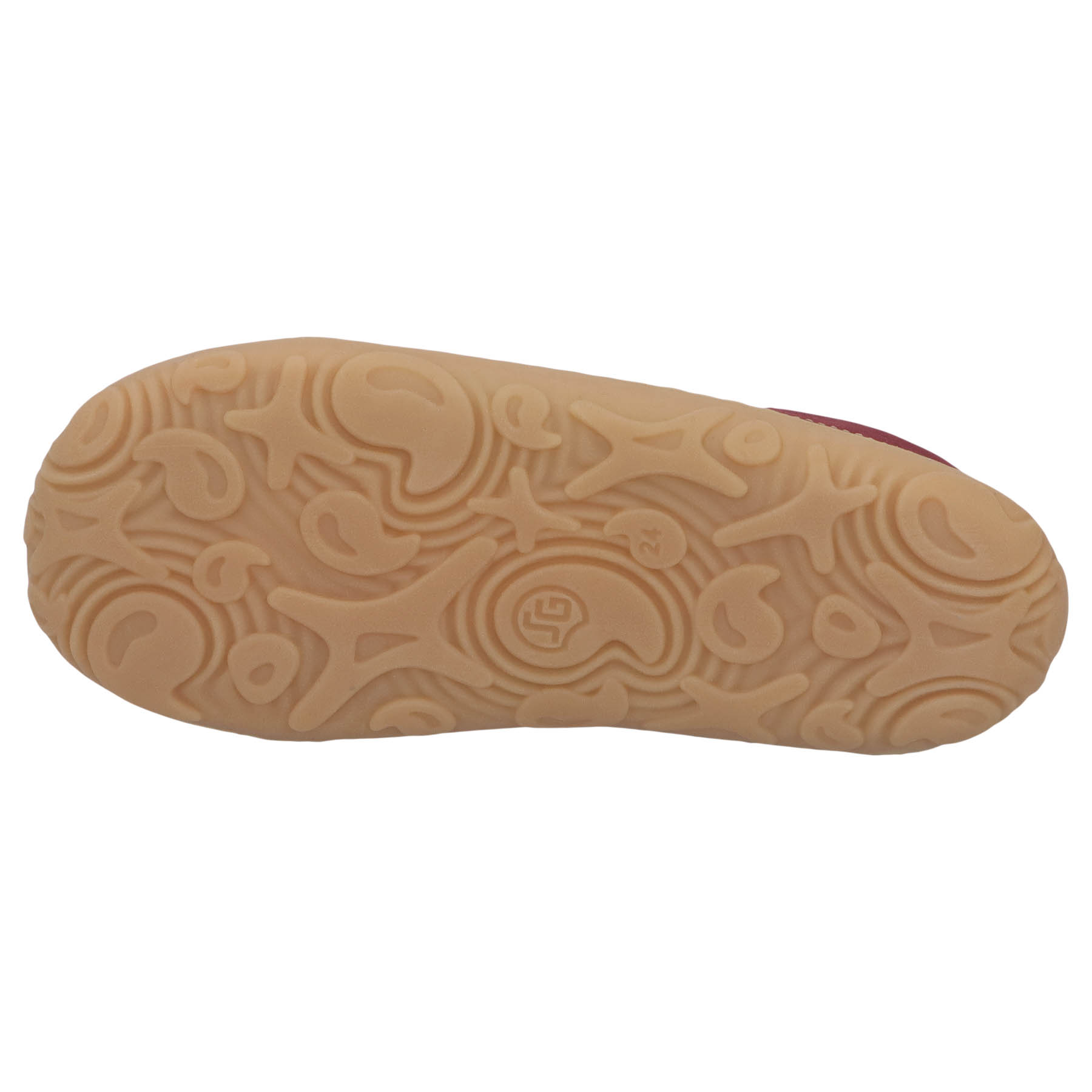 rote lauflernschuhe sohlenansicht