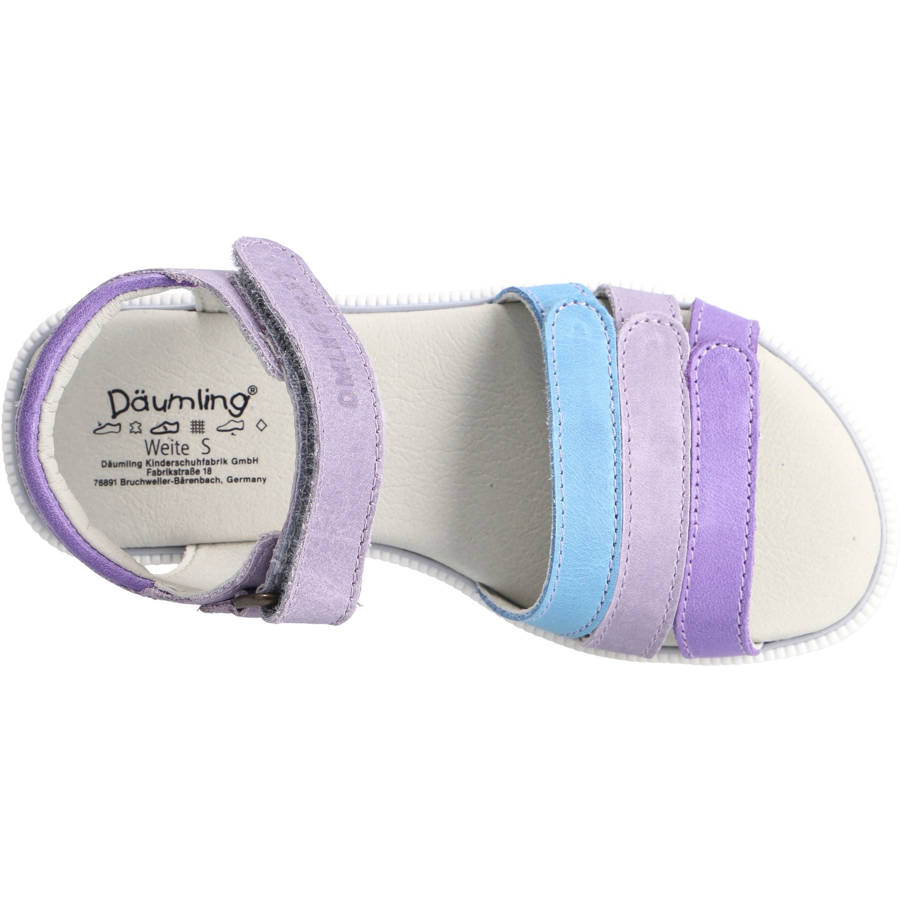 rote sandale draufsicht